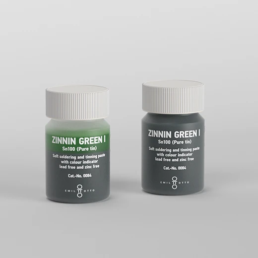 Picture: Two 300 g Tins Solder paste ZINNIN GREEN I Sn100