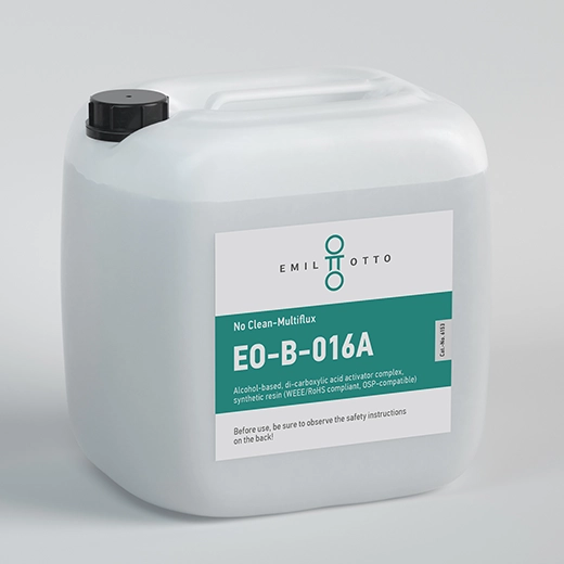 5l flux canister EO-B-016A, 2% solids content, electronics production