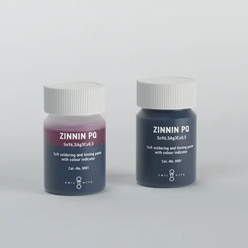 two bottles of soldering and tinning pastes ZINNIN PQ Sn96,5Ag3Cu0,5